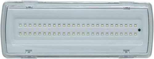 SQUADO - Lampada di Emergenza con 50 Led Completa di Incasso + Batteria Luce Bianca 4 W [Classe di efficienza energetica A]