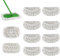 10 Pièces pour Swiffer Chiffons De Sol Humides Et SèChe en Microfibre Kit, 25,4x11,5cm RéUtilisables pour Swiffer Sweeper Mop, pour AdaptéEs à Tous Types De Sols Nettoyage