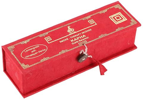 GURU SHOP Himalayan Herbs Dosha Räucherstäbchen, Lemongrass Incense, Geschenkbox - Kapha, 14x4x3 cm