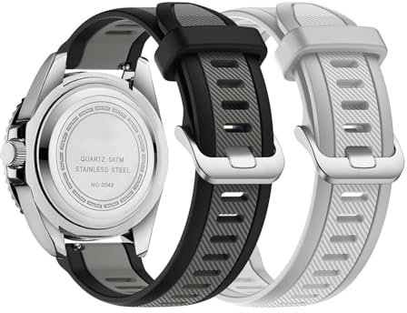 2 Stück Silikonarmband Kompatibel mit KOSPET Tank T3 Ultra/T2/T3 Armband, Sport Silikon Armbänder mit Einstellbar Ersatzarmband Zubehör für KOSPET Tank T3 Ultra/T2/T3 Uhrenarmband Damen Herren (E)