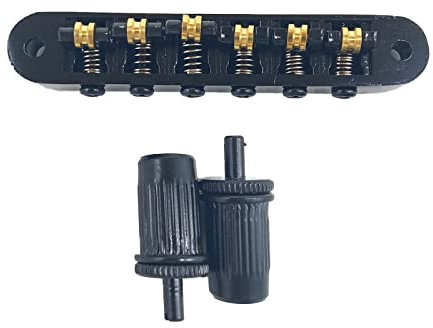 Guitar Tune-O-Matic Roller Saddle Bridge Replacement 6 String Electric Guitar Hardtail Bridge Guitar Parts Easy To Use