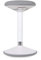 Wiltec Sitz- & Stehhocker grau, Drehhocker höhenverstellbar bis 81 cm, Polsterhocker bis 135 kg, moderner Hocker drehbar für Büro und Homeoffice