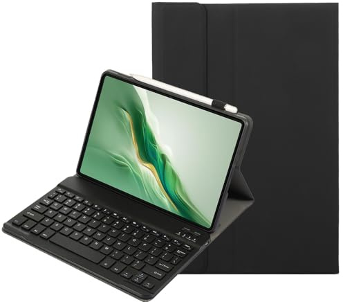 YKWXSC Coque Clavier pour Honor Pad 9 Tablet 12,1 Pouce, AZERTY Français Détachable sans Fil Bluetooth pour Honor Pad 9 Tablet 12,1 Pouce, Noir