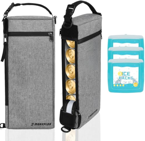 MORXPLOR Golf Cooler Bag - 6 Can Insulated Beer Sleeve Soft Cooler,Golf Cart Accessories,Golf Club Bag Accessories