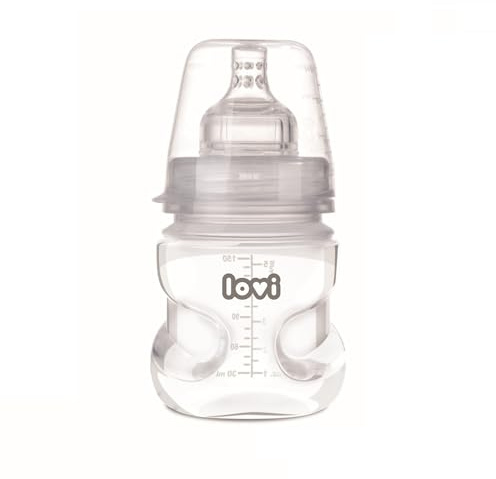 LOVI Doppelpack Medical+ Babyflasche, Stört nicht den Saugreflex des Kindes, Anti-Kolik, SUPERvent Entlüftungssystem, BPA frei (2 x 150 ml)