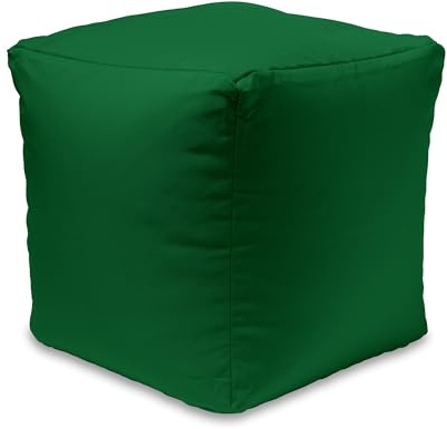Home Sweet Home UK 100% Waterproof Cube Bean Bag Footstool Modern Square Pouffes for Living Room Large Cube Plush Pouffe Footstool For Indoor & Outdoor Stylish & Durable Square Beanbag Pouffe Stool