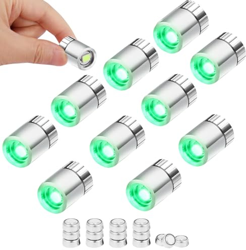 10 Stück Mini LED Lichter für Puppenhäuser, LED Licht Mini mit Batterie, Micro LED Licht zum Basteln, LED Minilichter, Miniatur Lichter für Vitrinen, Spielzeug Bausteine, Puppenhaus Beleuchtung