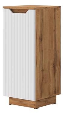 Vicco Midischrank Lotta, Weiß, 33.4 x 81.9 cm | zur Wandmontage geeignet mit verstellbarem Einlegeboden