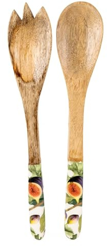 Salad Servers Mango Wood - Spoon & Fork - Figs Design
