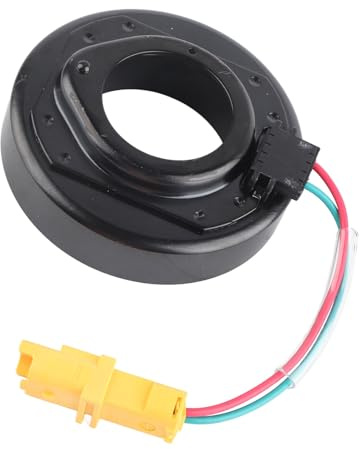 Dioche Compresseur de Climatisation Bobine d'embrayage de Compresseur AC 2 Broches Remplacement de Bobine d'embrayage électromagnétique Magnétique de Climatisation pour 307 308 408 508 SW 3008 5008
