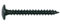 200 Vis pour fixation de penture de volet bois - Torx T30 D. 14 mm - D. 6 x 25 mm - Noir