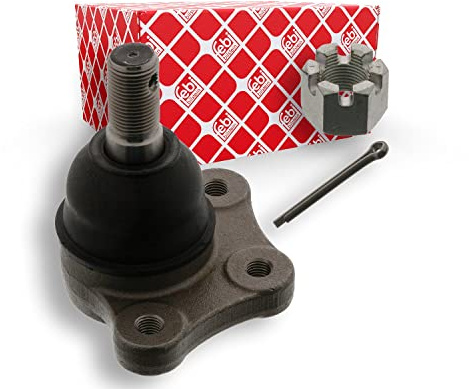 febi bilstein 42397 Traggelenk mit Kronenmutter und Splint, 1 Stück | Kompatibel mit: KIA K2500 Pritsche/Fahrgestell, MAZDA E Bus, E Kasten, E Pritsche/Fahrgestell