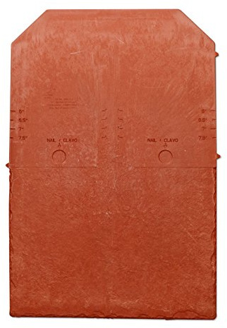 TapcoSlate Classic Synthetic Slate Roof Tile (10 Pack) - Brick Red