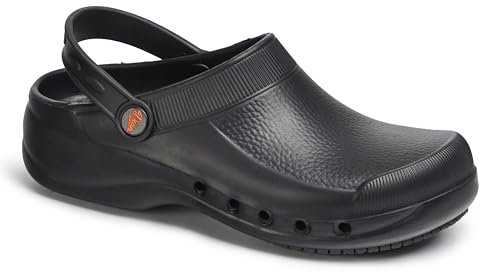 Dian Clog- Ultraleichter, Antibakteriall, Rutschfester Sicherheitstrainer, ideal für Krankenhaus-, Gesundheits-, Küchen- und Reinigungspersonal, Eva Plus Schwarz, 44 EU