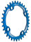 FUNN Solo Narrow Wide Kettenblatt für 9 10 11 12 Gang-Kette, passend für Kurbelgarnitur mit 104mm BCD-Schnittstelle, Einzelgeschwindigkeits-Kettenblatt (34 Zähne, Blau)