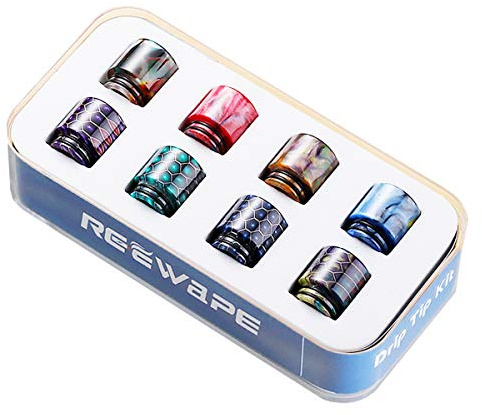 (8 Farben) Ovuul Schlangenfell 810 Resin Drip Tip Ersatz für Smok TFV12 Prince, TFV8 Big Baby, TFV8 X-baby, Smok Mag Kit,G-priv 2,Majesty, X-priv (8 Stück)