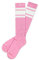 Spirit of 76 Herren & Damen Sport Retro Skater Socken Hoch Baumwolle Tubesocks Lang 35 36 37 38 Pink - Weiß Hi (S)