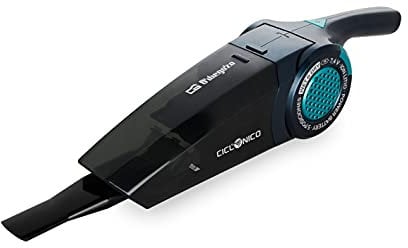 Orbegozo AP 1500 Aspiradora de mano sin cable, Aspira sólidos y líquidos, Mango de inclinación variable, Sistema de aspiración ciclónico, 2200 mAh, 3 accesorios incluidos, Color Negro