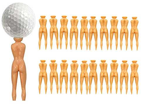 20 pcs Golf Tees 3 Zoll Frau Kunststoff Golf Tees, Funny Golf Tees, Golf Geschenk, Golf zubehör, Golf Sexy Girl Lady Tees Fun Holder Divot Home Golf Training