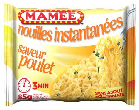 Mamee Nouilles instantanées, saveur poulet - Le sachet de 85g