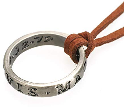 Lederkette mit Francis Drake Ring | Halskette für Uncharted Fans
