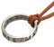 Lederkette mit Francis Drake Ring | Halskette für Uncharted Fans