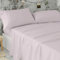 Burrito Blanco Sábanas de Hostelería | Juego de Sábanas 150x190/200 | Ropa de Cama Algodón/Poliéster | Fácil Planchado | Color Rosa Nude | Disponible en Más Medidas