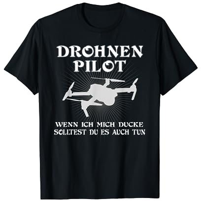 Drohne Drohnen-Pilot T-Shirt Quatrocopter RC Geschenk-Idee T-Shirt