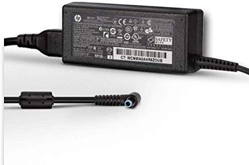 HP AC Adapter 65W Smart 4.5Mm, 714635-800 - Blue, Compatible with HP Stream, ProBook, EliteBook Series - 65W 19.5v 3.33a, DC Barrel, Type G 3pin UK, Certified Frustration Free