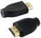 PNGKNYOCN Adattatore Micro HDMI Extender HDMI Tipo A Maschio a Micro HDMI Tipo D Femmina Connettore Supporto 3D 4K 1080P per fotocamere, computer, proiettori (confezione da 2)