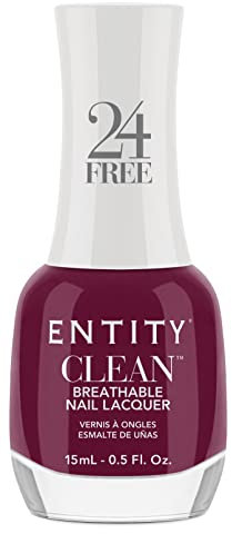 Entity Clean - Pintauñas de Color Breathable | Esmalte de Uñas Secado Rapido y Efecto Gel | Pinta Uñas Larga Duración y Fortalecedor | Esmalte Sin Tóxicos, Natural y Vegano (Rule The Room)
