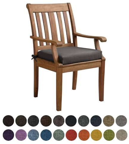 Kimgull Bankauflage Sitzkissen, Bequeme Waschbare Rutschfestes Sitzkissen für Gartenbank Schaukel, Terrasse, Esstisch, Bank, Drinnen, Viele Farben und Größen,(40X40X5CM Trockenes Braun)