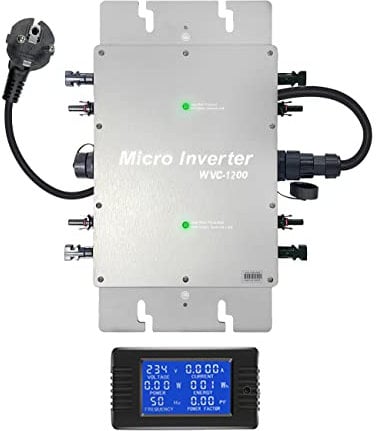 Y&H Micro onduleur solaire étanche IP65 MPPT DC28-50 V PV 180-260 V pour panneau solaire 30 V 36 V 1200 W