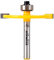 YONICO Slot Cutter Router Bit (3/16 Height - 3/4 Depth - 1/4 Shank)