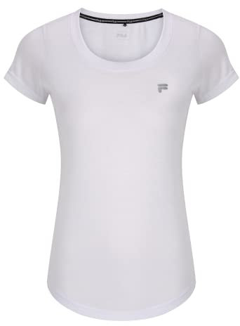 FILA Damen Rahden T-Shirt, Bright White, M