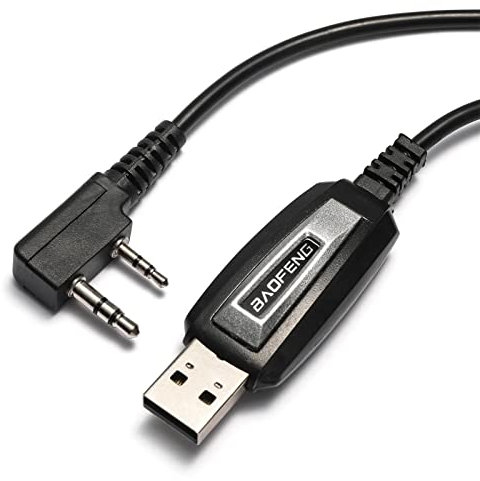 BAOFENG Cable de programación USB bidireccional portátil. Para UV-5R 5RPlus, BF-888S BF-888S EX, 5RX3, 3RPlus, H777, BF-F8HP, 5RA, 5RE, con CD-ROM e instrucciones de funcionamiento (idioma español no