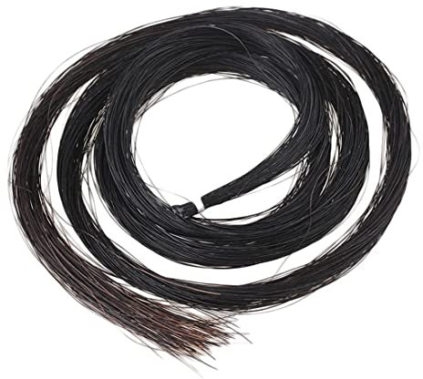 KAIY Black 94 cm Hank Professional violino archetto di crine di cavallo mongolo genuino per violino/viola/violoncello/basso archetto di ricambio (1 matassa)