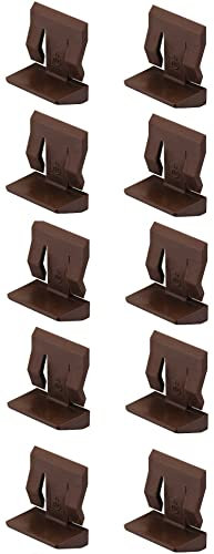 cyclingcolors 10x Bodenträger braun kunststoff möbel Regal schrank Halter Fachbodenträger Bretthalter Regalbretthalter Regalbodenträger