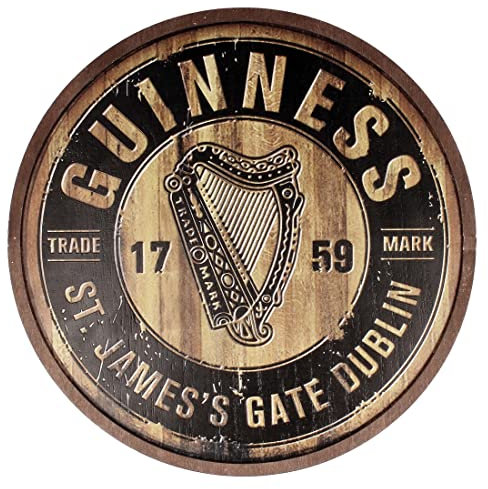 Guinness Holzschild Bottletop 05632