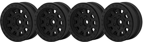 Beadlock-Felge, 1,9 Zoll Felgen RC Beadlock Wheels Felgen für Axial SCX10 für Traxxas 1/10 RC Crawler Cars (Schwarz)