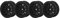 Beadlock-Felge, 1,9 Zoll Felgen RC Beadlock Wheels Felgen für Axial SCX10 für Traxxas 1/10 RC Crawler Cars (Schwarz)