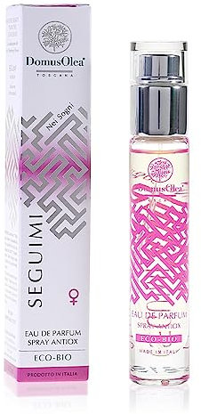Folge in den Träumen – Eau de Parfum Spray Antiox– Zitrusblüten mit Noten von Pfirsich, Rose, Maiglöckchen und Vanille – mit antioxidativen Wirkstoffen – 15 ml – ECO-BIO Domus Olea Toscana
