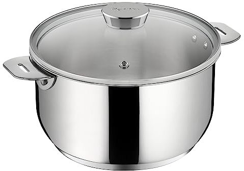 Casserole Inox 20cm Sans Poignée + Couvercle Verre - 012138031214