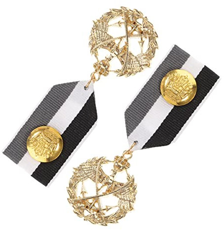 WRITWAA Kinderanzug 2st -medaille Geschenkkorb Abzeichen Im -stil Nymphensittich-spielzeug Schleifenbrosche Papageienspielzeug Usa-pin Legierung Kind Stahlband Europäisch Und Amerikanisch