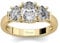 Jeulia 925 Sterling Silber Ring Damen Gelbes Gold Verlobungsring Ewigkeitsringe Eheringe Zirkonia Kristall Damenring zum Jubiläum, Weihnachten, Valentinstag (Ovaler Schnitt, 61(19.4))