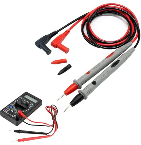 Messleitungen,Messleitungen für multimeter,1000 V 10 A Prüfsonden,Prüfleitungen,Multimeter Zubehör Set,Sicherheits Messleitungs Set,1m flexible Multimeter Messleitungen