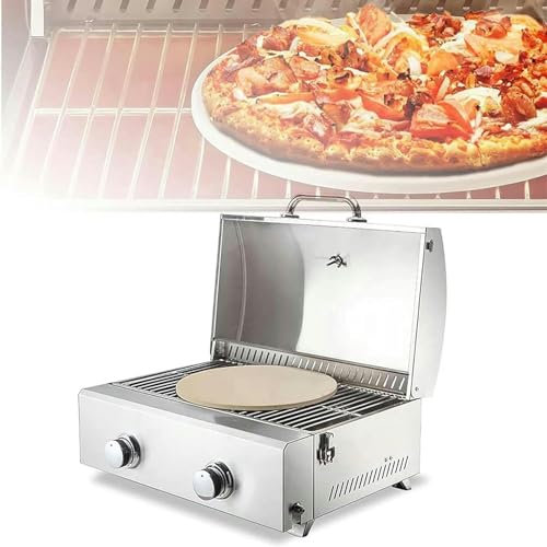 GFXYQPDNV Edelstahl-Pizzaofen, Arbeitsplatten-Snackbackofen, 360° Gleichmäßige Temperatur-/Energiesparend Und Umweltfreundlich, Verwendet Für Backgeräte