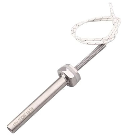 Élément chauffant pour l'eau Tige Chauffante À Cartouche Par Immersion 12V, Filetage M16, Élément Chauffant Tubulaire Électrique For L'eau, Résistance En Volts, 100w, 150w, 200w Chauffage Efficace(200