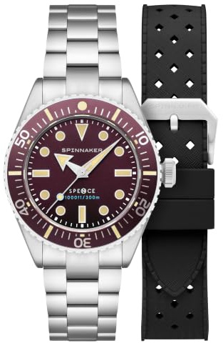 Spinnaker Herren 40mm Spence 300 Automatikuhr mit massivem Edelstahlarmband SP-5097
