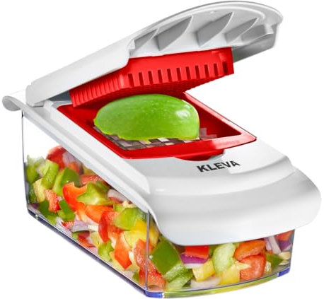 MYBO TV - Mandoline Professionnelle 6 Lames - PRO COUPE - Coupe Légume - Tranche, Râpe, Julienne, Cubes - Rapide & Facile - Pour Concombres, Carottes, Pommes de Terre... - ABS Durable - Inox Tranchant